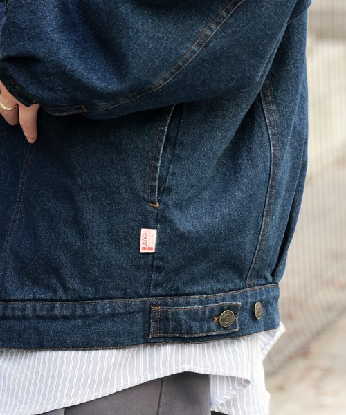 《JAVAジャバコラボ》ゆるっとラフシルエット裏キルティングBigデニムジャケット