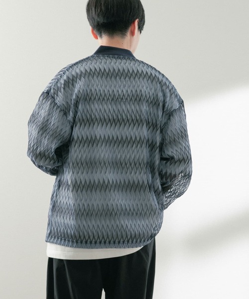 ITEMS URBANRESEARCH（アイテムズ アーバンリサーチ）の「シアージャカード カーディガン（ニット/セーター・メンズ・ベージュ/ブルー/オフホワイト・MEDIUM/LARGE）」の9枚目の写真