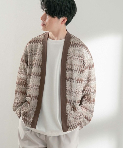 ITEMS URBANRESEARCH（アイテムズ アーバンリサーチ）の「シアージャカード カーディガン（ニット/セーター・メンズ・ベージュ/ブルー/オフホワイト・MEDIUM/LARGE）」の14枚目の写真
