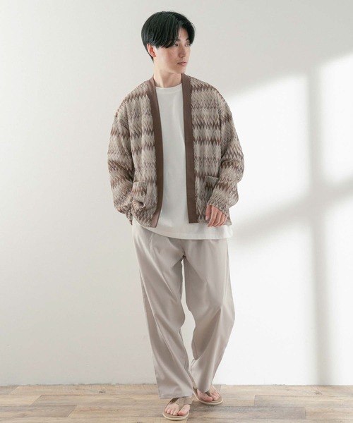 ITEMS URBANRESEARCH（アイテムズ アーバンリサーチ）の「シアージャカード カーディガン（ニット/セーター・メンズ・ベージュ/ブルー/オフホワイト・MEDIUM/LARGE）」の17枚目の写真