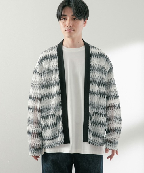 ITEMS URBANRESEARCH（アイテムズ アーバンリサーチ）の「シアージャカード カーディガン（ニット/セーター・メンズ・ベージュ/ブルー/オフホワイト・MEDIUM/LARGE）」の18枚目の写真