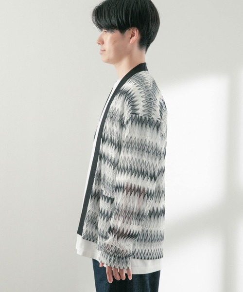 ITEMS URBANRESEARCH（アイテムズ アーバンリサーチ）の「シアージャカード カーディガン（ニット/セーター・メンズ・ベージュ/ブルー/オフホワイト・MEDIUM/LARGE）」の19枚目の写真