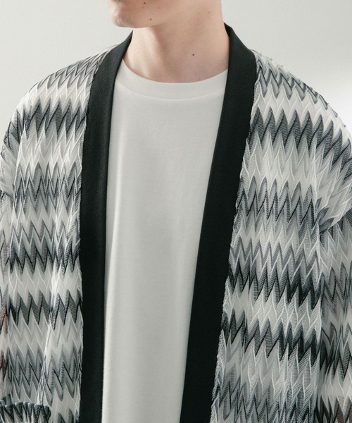 ITEMS URBANRESEARCH（アイテムズ アーバンリサーチ）の「シアージャカード カーディガン（ニット/セーター・メンズ・ベージュ/ブルー/オフホワイト・MEDIUM/LARGE）」の21枚目の写真
