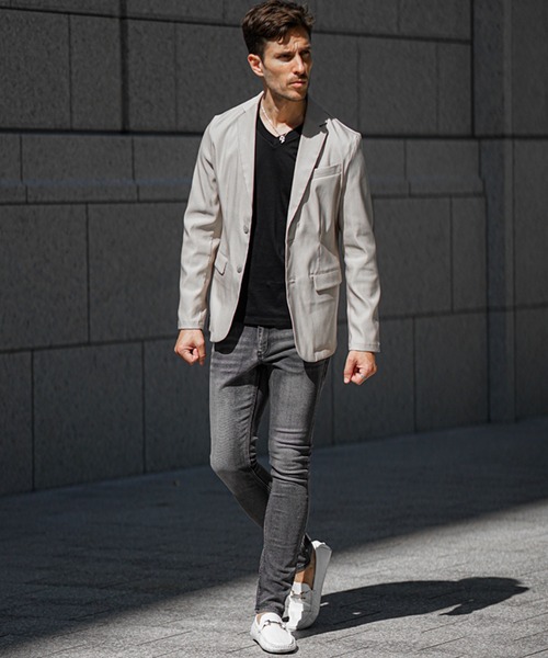 SOMEDIFF（サムディフ）の「【SOMEDIFF】ブラストデニムパンツ メンズ スキニーパンツ デニムパンツ ジーンズ タイト 細身 ジーパン 春服 冬服（デニムパンツ・メンズ・ケミカルウォッシュ/ブラック/ブルー/インディゴブルー・XL/M/L/S）」の20枚目の写真