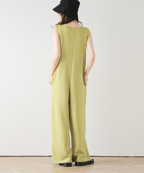 SUGAR BISKET（シュガービスケット）の「Vネックオールインワン（つなぎ/オールインワン・レディース・ブラック/グレー系その他/グリーン/イエロー/マスタード/グレー/ベージュ・SHORT/MEDIUM/LONG）」の22枚目の写真