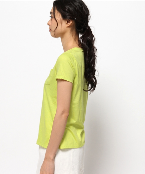 OUTLET(アウトレット)の「【CIAOPANIC TYPY】VネックポケットT(Tシャツ/カットソー・レディース・イエロー・FREE)」の3枚目の写真