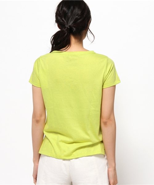 OUTLET(アウトレット)の「【CIAOPANIC TYPY】VネックポケットT(Tシャツ/カットソー・レディース・イエロー・FREE)」の4枚目の写真