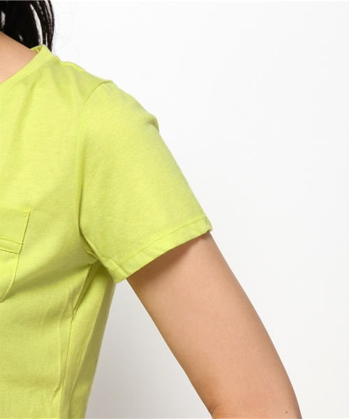 OUTLET(アウトレット)の「【CIAOPANIC TYPY】VネックポケットT(Tシャツ/カットソー・レディース・イエロー・FREE)」の6枚目の写真