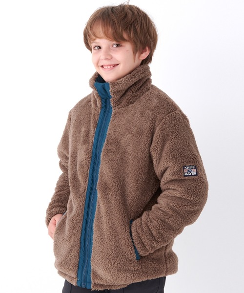KRIFF MAYER Kid's Collection(クリフメイヤーキッズコレクション)の「《WEB限定》リバーシブル ひっくりスタンドネックジャケット(ブルゾン・キッズ・チャコール/ネイビー/ブラウン/レッド・120/130/140/150/160/170)」の9枚目の写真