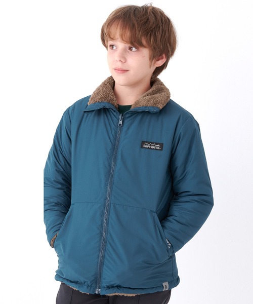 KRIFF MAYER Kid's Collection(クリフメイヤーキッズコレクション)の「《WEB限定》リバーシブル ひっくりスタンドネックジャケット(ブルゾン・キッズ・チャコール/ネイビー/ブラウン/レッド・120/130/140/150/160/170)」の5枚目の写真
