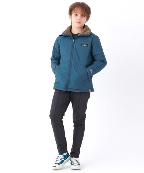 KRIFF MAYER Kid's Collection(クリフメイヤーキッズコレクション)の「《WEB限定》リバーシブル ひっくりスタンドネックジャケット(ブルゾン・キッズ・チャコール/ネイビー/ブラウン/レッド・120/130/140/150/160/170)」の6枚目の写真