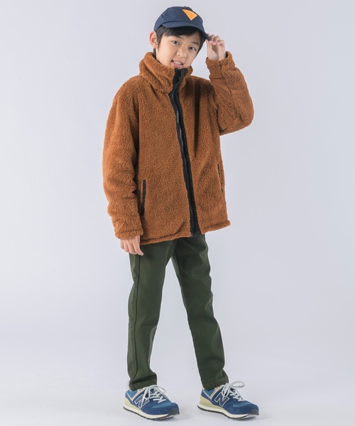 KRIFF MAYER Kid's Collection(クリフメイヤーキッズコレクション)の「《WEB限定》リバーシブル ひっくりスタンドネックジャケット(ブルゾン・キッズ・チャコール/ネイビー/ブラウン/レッド・120/130/140/150/160/170)」の13枚目の写真