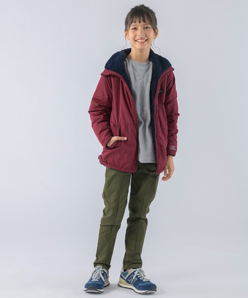 KRIFF MAYER Kid's Collection(クリフメイヤーキッズコレクション)の「《WEB限定》リバーシブル ひっくりスタンドネックジャケット(ブルゾン・キッズ・チャコール/ネイビー/ブラウン/レッド・120/130/140/150/160/170)」の14枚目の写真