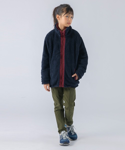 KRIFF MAYER Kid's Collection(クリフメイヤーキッズコレクション)の「《WEB限定》リバーシブル ひっくりスタンドネックジャケット(ブルゾン・キッズ・チャコール/ネイビー/ブラウン/レッド・120/130/140/150/160/170)」の15枚目の写真