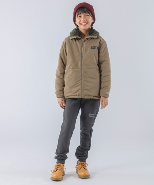 KRIFF MAYER Kid's Collection(クリフメイヤーキッズコレクション)の「《WEB限定》リバーシブル ひっくりスタンドネックジャケット(ブルゾン・キッズ・チャコール/ネイビー/ブラウン/レッド・120/130/140/150/160/170)」の16枚目の写真