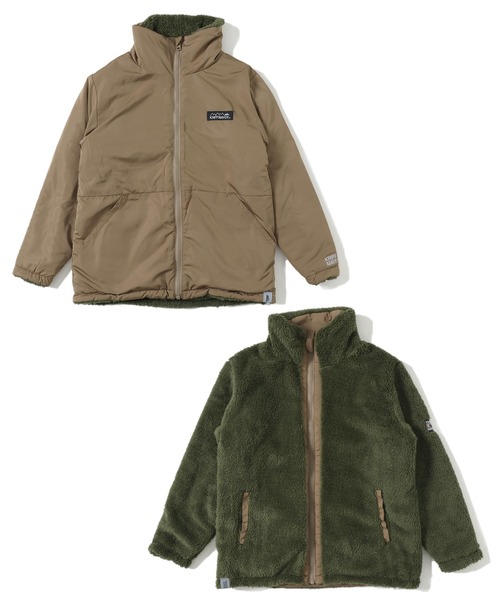 KRIFF MAYER Kid's Collection(クリフメイヤーキッズコレクション)の「《WEB限定》リバーシブル ひっくりスタンドネックジャケット(ブルゾン・キッズ・チャコール/ネイビー/ブラウン/レッド・120/130/140/150/160/170)」の19枚目の写真
