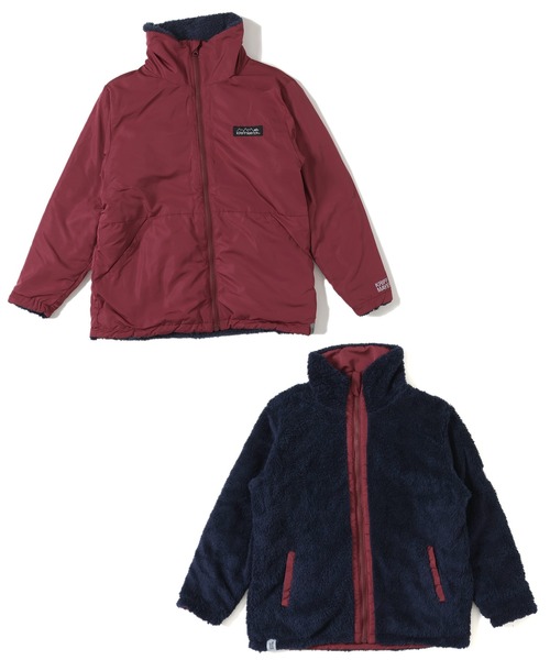KRIFF MAYER Kid's Collection(クリフメイヤーキッズコレクション)の「《WEB限定》リバーシブル ひっくりスタンドネックジャケット(ブルゾン・キッズ・チャコール/ネイビー/ブラウン/レッド・120/130/140/150/160/170)」の21枚目の写真