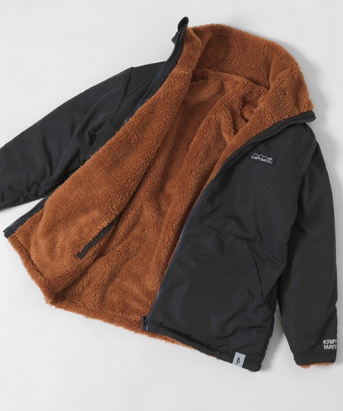 KRIFF MAYER Kid's Collection(クリフメイヤーキッズコレクション)の「《WEB限定》リバーシブル ひっくりスタンドネックジャケット(ブルゾン・キッズ・チャコール/ネイビー/ブラウン/レッド・120/130/140/150/160/170)」の22枚目の写真
