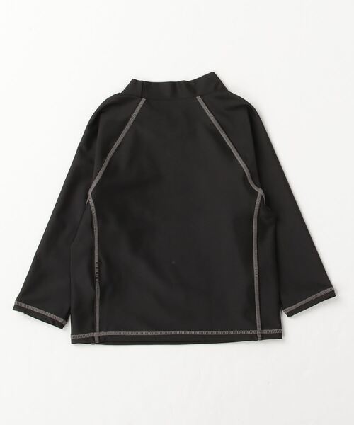 A BATHING APE(アベイシングエイプ)の「APE HEAD ONE POINT RASH GUARD K(ラッシュガード・キッズ・ブラック・130/140/110/120)」の3枚目の写真