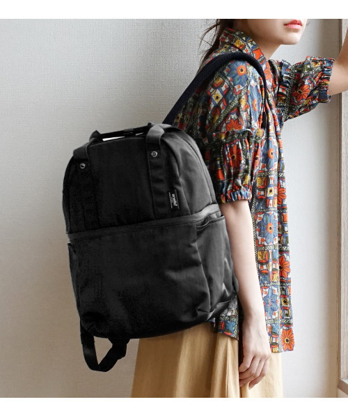 anello(アネロ)の「LAYER 2LAYERD BACKPACK(R)(バックパック/リュック・レディース・ブラック/オレンジ/モスグリーン/ベージュ・-)」の2枚目の写真