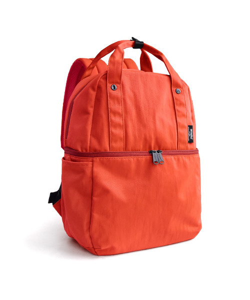 anello(アネロ)の「LAYER 2LAYERD BACKPACK(R)(バックパック/リュック・レディース・ブラック/オレンジ/モスグリーン/ベージュ・-)」の5枚目の写真