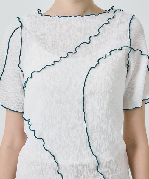 STUDIOUS(ステュディオス)の「【PUBLIC TOKYO/パブリックトウキョウ】ヨウリュウメロートップス(Tシャツ/カットソー・レディース・アイボリー/ホワイト・FREE)」の13枚目の写真