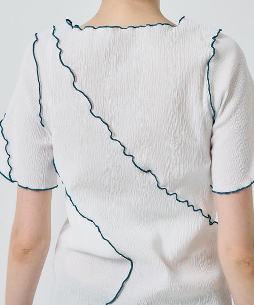 STUDIOUS(ステュディオス)の「【PUBLIC TOKYO/パブリックトウキョウ】ヨウリュウメロートップス(Tシャツ/カットソー・レディース・アイボリー/ホワイト・FREE)」の17枚目の写真