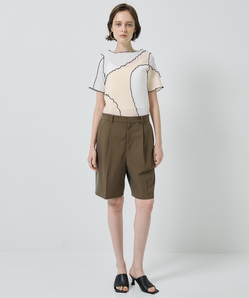 STUDIOUS(ステュディオス)の「【PUBLIC TOKYO/パブリックトウキョウ】ヨウリュウメロートップス(Tシャツ/カットソー・レディース・アイボリー/ホワイト・FREE)」の12枚目の写真