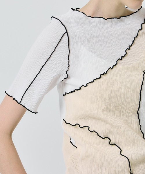 STUDIOUS(ステュディオス)の「【PUBLIC TOKYO/パブリックトウキョウ】ヨウリュウメロートップス(Tシャツ/カットソー・レディース・アイボリー/ホワイト・FREE)」の16枚目の写真