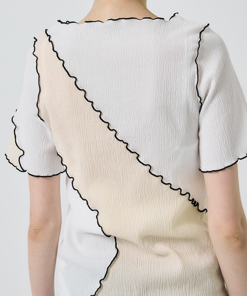 STUDIOUS(ステュディオス)の「【PUBLIC TOKYO/パブリックトウキョウ】ヨウリュウメロートップス(Tシャツ/カットソー・レディース・アイボリー/ホワイト・FREE)」の18枚目の写真