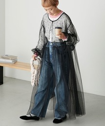 forksy.（フォルクシー）の「【forksy.】チュール前あき長袖ワンピース（ワンピース）」