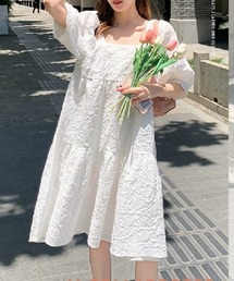 SALE　フクレジャガードミニワンピース