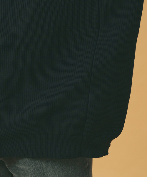 MYSELF ABAHOUSE（マイセルフアバハウス）の「ルーズシルエット ハイゲージ ポリ Vネック ニット カーディガン（カーディガン/ボレロ・メンズ・ブラック/ベージュ/オレンジ/ホワイト系その他/ブルー系その他・S/M/L/XL）」の9枚目の写真