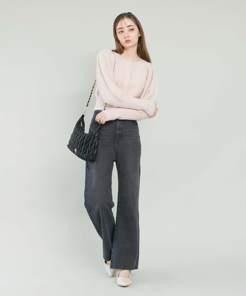 archives（アルシーヴ）の「トゥウィンクルフェザーパフスリニットカーディガン（ニット/セーター・レディース・ブルー/グレー/オフホワイト/ピンク・MEDIUM）」の18枚目の写真