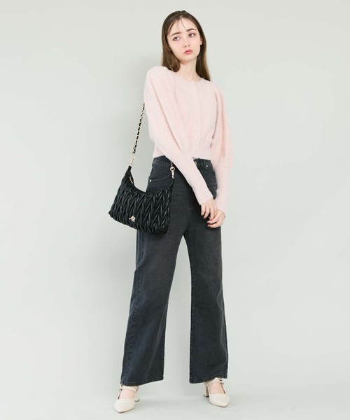 archives（アルシーヴ）の「トゥウィンクルフェザーパフスリニットカーディガン（ニット/セーター・レディース・ブルー/グレー/オフホワイト/ピンク・MEDIUM）」の19枚目の写真