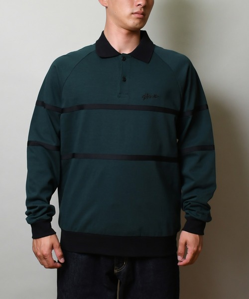 Back Channel（バックチャンネル）の「POLO SWEATSHIRT（ポロシャツ・メンズ・ブラック/グリーン・MEDIUM/LARGE/X-LARGE/XX-LARGE）」の7枚目の写真