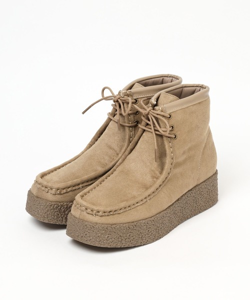 ALAND（エーランド）の「3.3 Field Trip／スエードシューズ / ブーツ（ブーツ・レディース・ブラック/ベージュ・SMALL/MEDIUM/LARGE）」の2枚目の写真