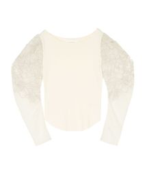 LAGUNAMOON | エンブロイダリースリーブニットトップス(ニット/セーター)