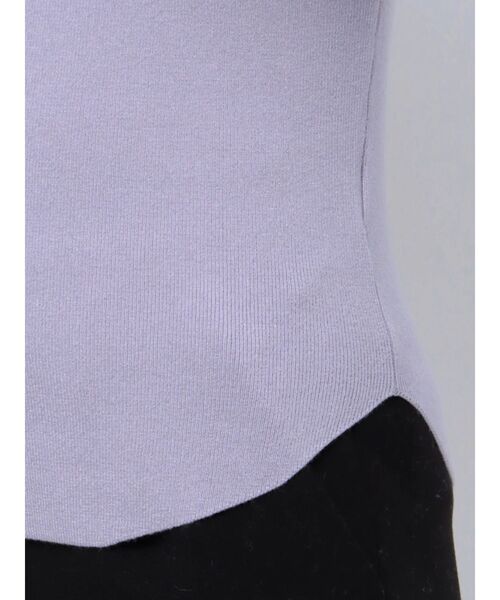 LAGUNAMOON（ラグナムーン）の「エンブロイダリースリーブニットトップス（ニット/セーター・レディース・ブラック/ラベンダー/アイボリー・FREE）」の9枚目の写真