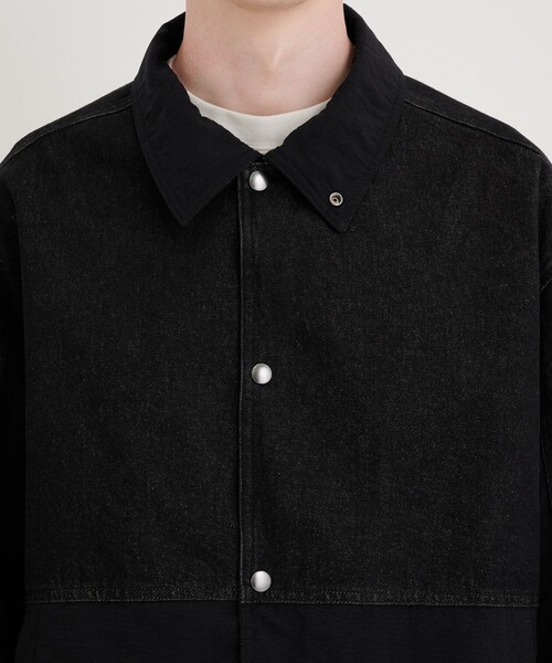 CITY TOKYO（シティトウキョウ）の「ナイロンドッキングデニムブルゾン（ブルゾン・メンズ・ブラック/インディゴブルー・1/2）」の11枚目の写真