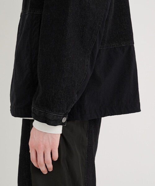 CITY TOKYO（シティトウキョウ）の「ナイロンドッキングデニムブルゾン（ブルゾン・メンズ・ブラック/インディゴブルー・1/2）」の14枚目の写真