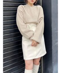 MURUA | オーバーニットドッキングミニワンピース(ワンピース)