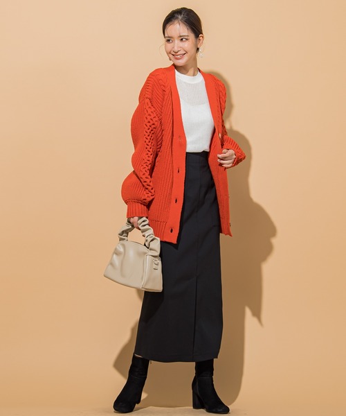 VICKY（ビッキー）の「【KOREAN ITEM】クシュクシュハンドショルダーバッグ（ハンドバッグ・レディース・ブラック/ベージュ・FREE）」の6枚目の写真