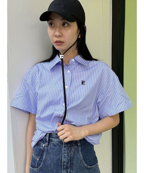 EMODA（エモダ）の「2WAY OVER SH（シャツ/ブラウス・レディース・ブルー/ブラック/ホワイト・FREE）」の15枚目の写真