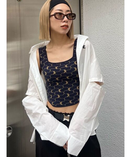 EMODA（エモダ）の「2WAY OVER SH（シャツ/ブラウス・レディース・ブルー/ブラック/ホワイト・FREE）」の19枚目の写真