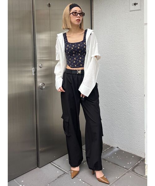 EMODA（エモダ）の「2WAY OVER SH（シャツ/ブラウス・レディース・ブルー/ブラック/ホワイト・FREE）」の22枚目の写真