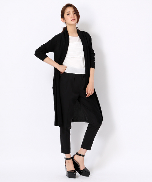 Abahouse Devinette（ドゥヴィネット）の「（新）high gaugeロングカーデ（カーディガン/ボレロ・レディース・ライトグレー/ホワイト/ブラック/オフホワイト・FREE）」の13枚目の写真