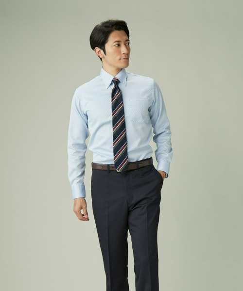 【セール】超形態安定ノーアイロン ボタンダウン 長袖ビジネスワイシャツ（ビジネスシャツ）｜TOKYO SHIRTS（トウキョウシャツ）