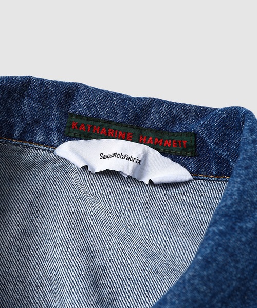 SASQUATCHfabrix.(サスクワァッチファブリックス)の「“KATHARINE HAMNETT” DENIM JEAN JACKET(デニムジャケット・メンズ・インディゴブルー・L/M)」の9枚目の写真