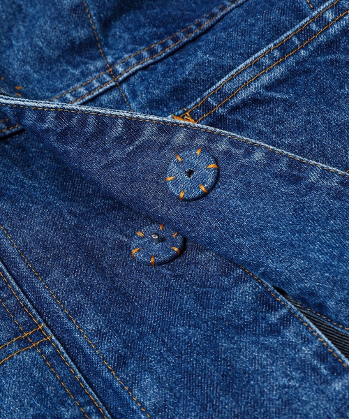 SASQUATCHfabrix.(サスクワァッチファブリックス)の「“KATHARINE HAMNETT” DENIM JEAN JACKET(デニムジャケット・メンズ・インディゴブルー・L/M)」の7枚目の写真